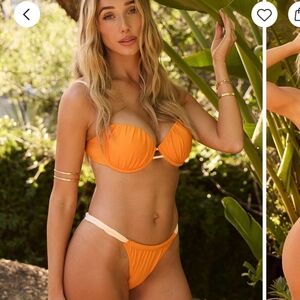 Cupshe X Olivia Culpo Orange Gelato Swim Bottom Nwt